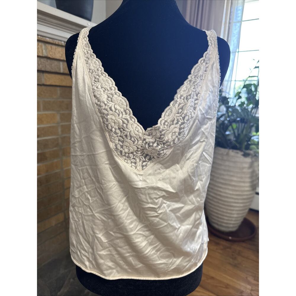 Vintage Camisole Sz 14 Cream Y2K Fairy Grunge Ethereal Layering Romantic